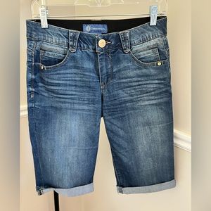 Democracy Ab Solution Stretch Bermuda Jean Shorts